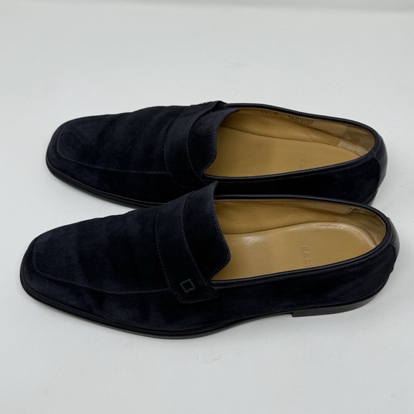 Bally Century Men\'s Navy Blue Suede Leather Loafers Mens US 11 Designer Preppy main image 12